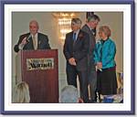 Fairfax County BOS Chair Gerry Connolly, Citation of Merit Award Winners Bill and Janie Strauss & Federation President John Jennison