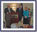Fairfax County BOS Chair Gerry Connolly, Citation of Merit Award Winners Bill and Janie Strauss & Federation President John Jennison