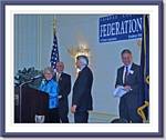 Fairfax County BOS Chair Gerry Connolly, Citation of Merit Award Winners Bill and Janie Strauss & Federation President John Jennison