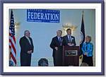 Fairfax County BOS Chair Gerry Connolly, Citation of Merit Award Winners Bill and Janie Strauss & Federation President John Jennison