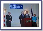 Fairfax County BOS Chair Gerry Connolly, Citation of Merit Award Winners Bill and Janie Strauss & Federation President John Jennison