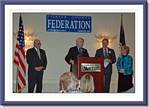Fairfax County BOS Chair Gerry Connolly, Citation of Merit Award Winners Bill and Janie Strauss & Federation President John Jennison