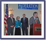 Fairfax County BOS Chair Gerry Connolly, Citation of Merit Award Winners Bill and Janie Strauss & Federation President John Jennison