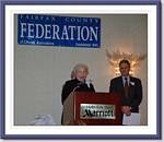 Federation President John Jennison & Citizen of the Year:Marlene Blum