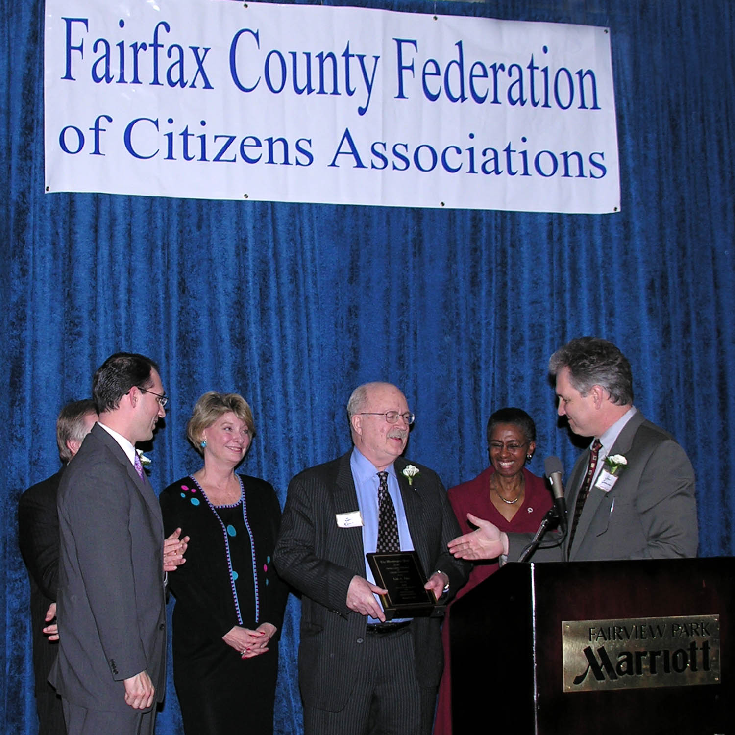 Copyright  2007 by FCFCA, Delegate Ken Plum, Washington Post Representative Ruben Rodriguez, State Senator Janet Howell, Citation of Merit Award Winner Lee Rau, Hunter Mill Supervisor Cathy M. Hudgins, & Federation President John Jennison