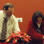 Providence District Council hosted the award ceremony for C. Flint Webb (left) on the same night as the group's annual holiday party Dec. 7 at Oakton Library.